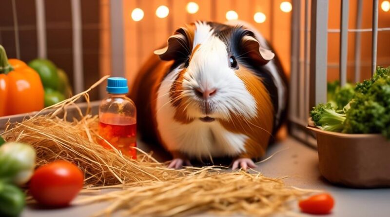 caring for a sick guinea pig