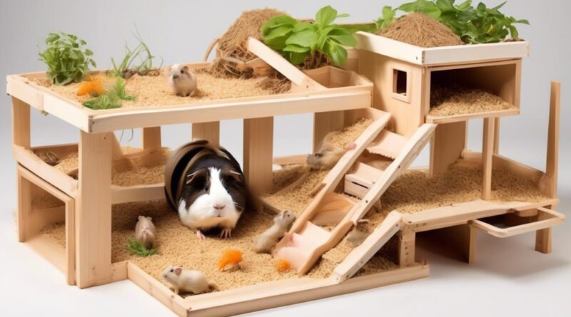 creative multi level guinea pig habitats