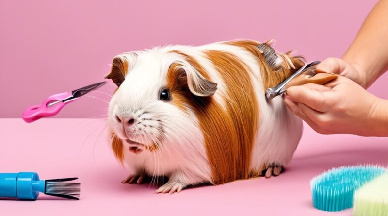 effective grooming for long haired guinea pigs