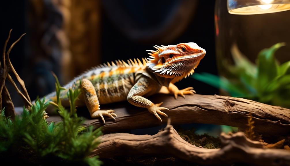 engaging with a bearded dragon