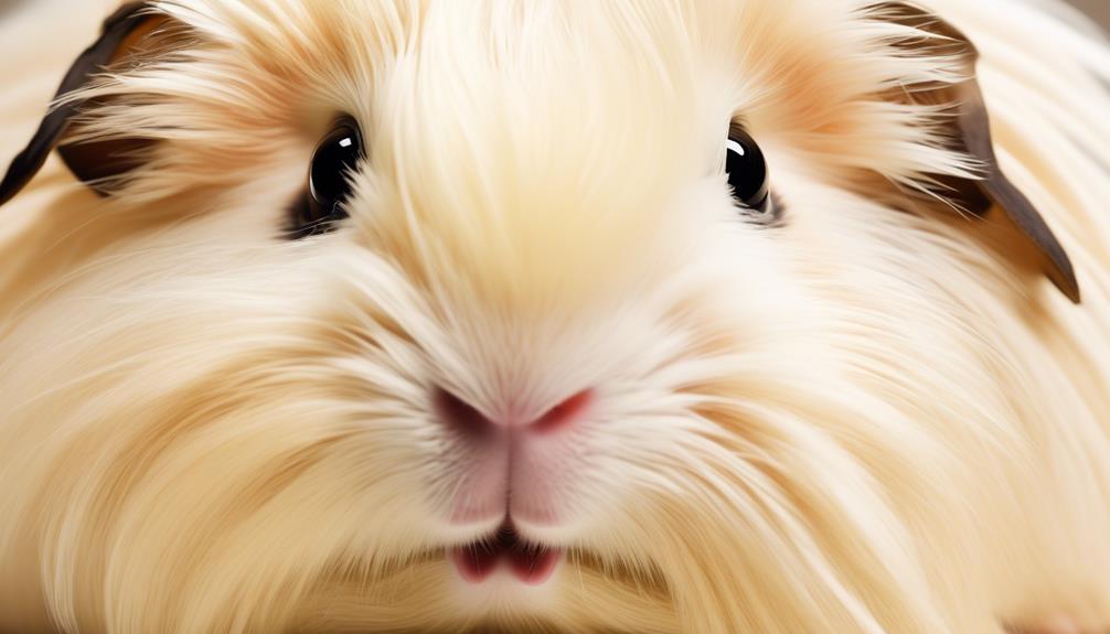 fluffy long haired guinea pig