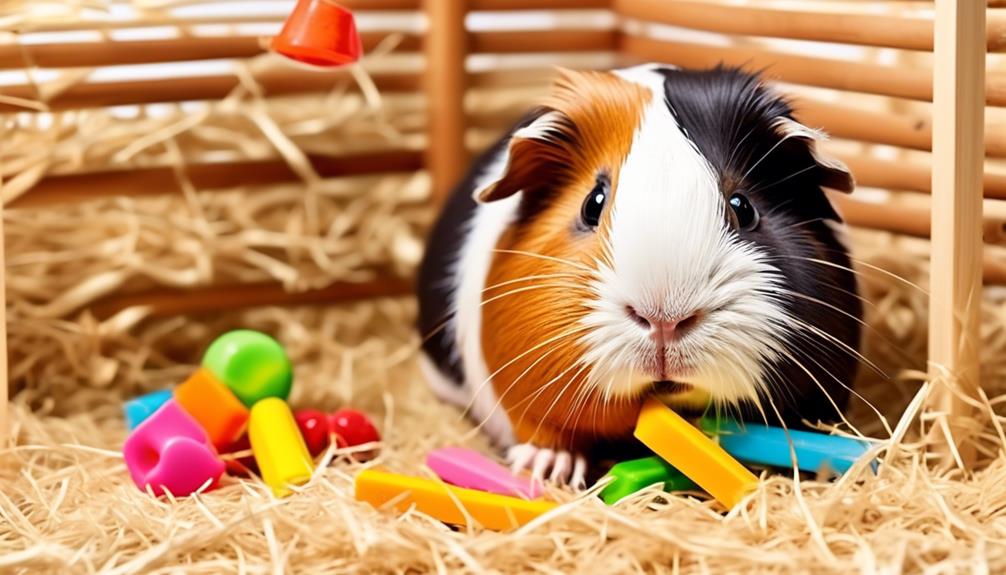 introducing guinea pigs to chew toys