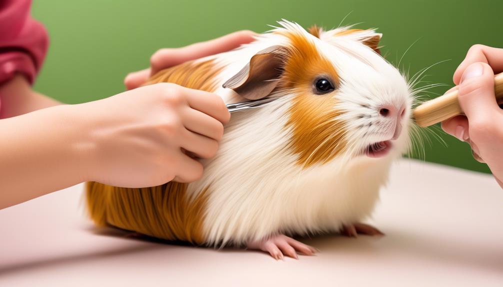 managing guinea pig hair