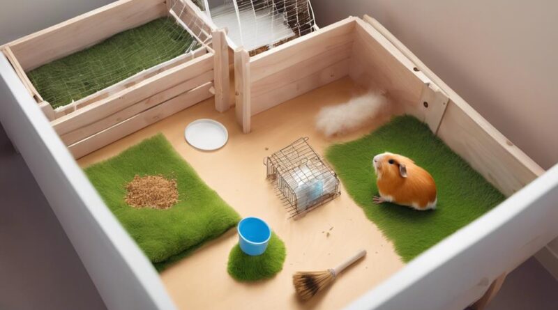 guinea pig cage cleaning