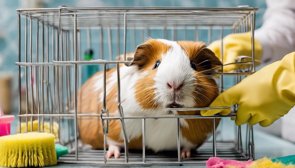 guinea pig habitat cleaning