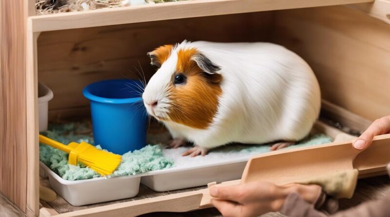 proper cleaning for guinea pigs