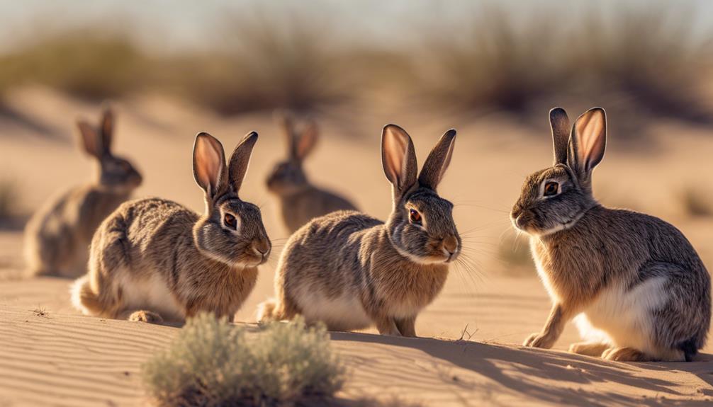 adaptation of desert rabbits