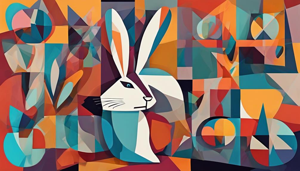 artistic depictions of rabbits