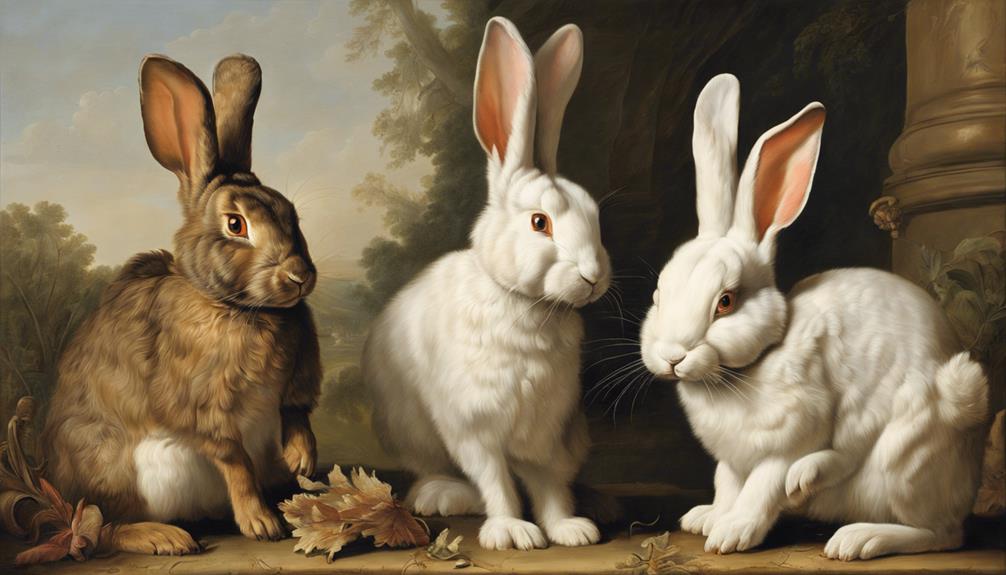 artistic rabbit paintings collection