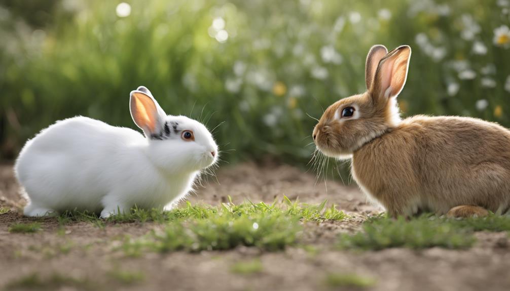 behavioral differences in rabbits