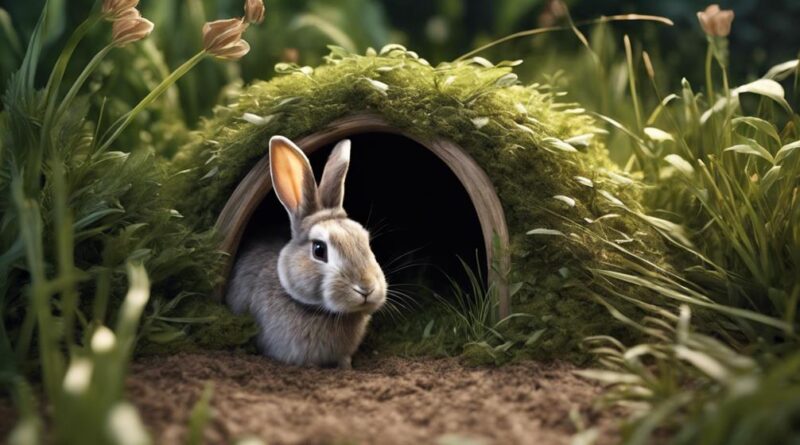 comfortable hideouts for rabbits