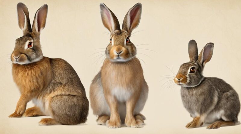 comparing domestic and wild rabbits