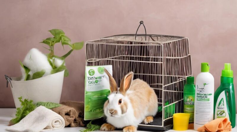 eco friendly rabbit cage cleaning