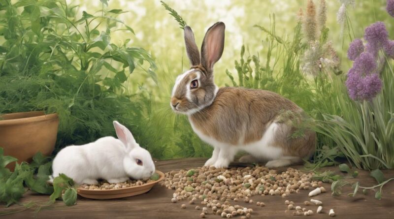 rabbit feeding habits compared