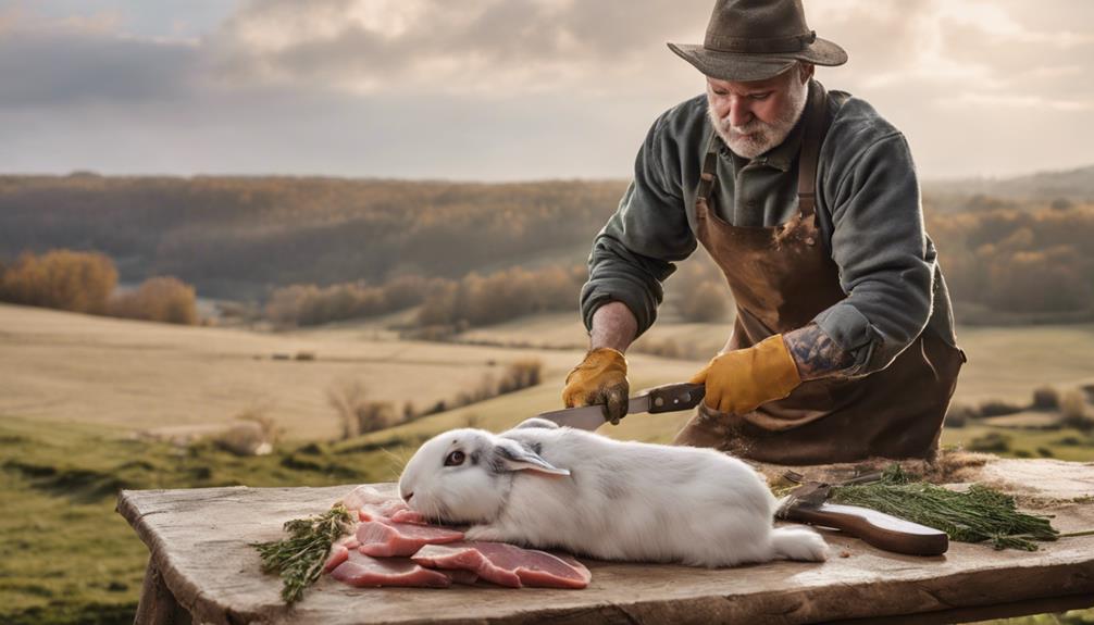 rabbit harvesting and preparation