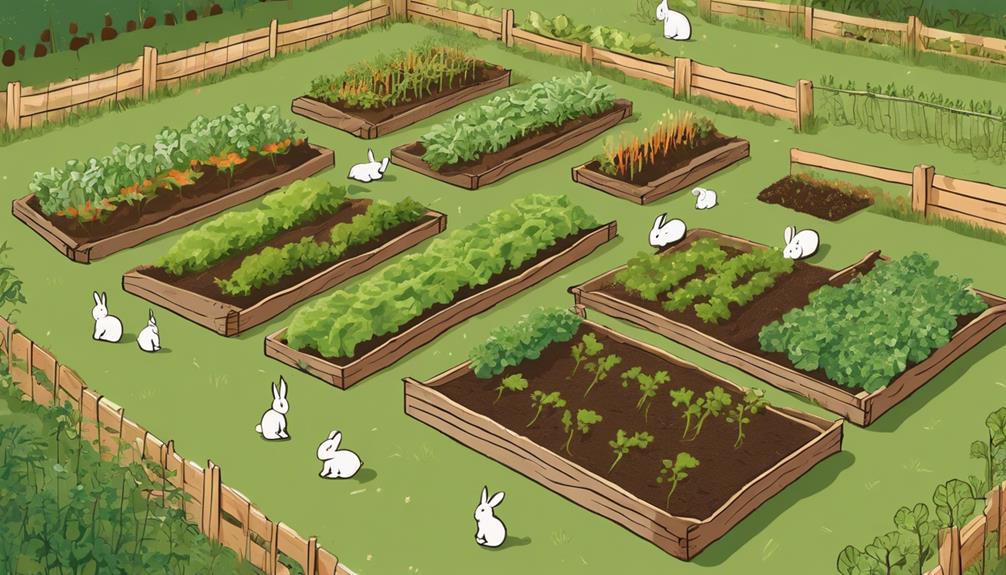 rabbits aiding crop rotation