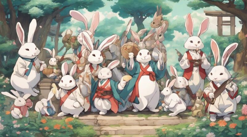 rabbits in anime symbolism