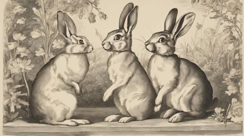 rabbits in historical art