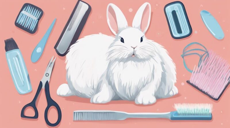 regular grooming for rabbits