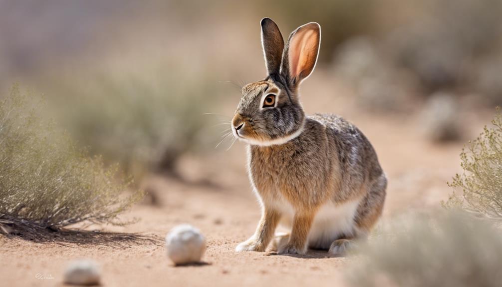 small desert dwelling rabbit